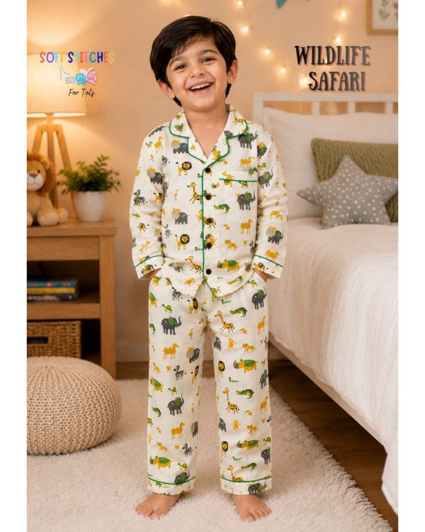 Unisex Jungle Animal Nightsuit